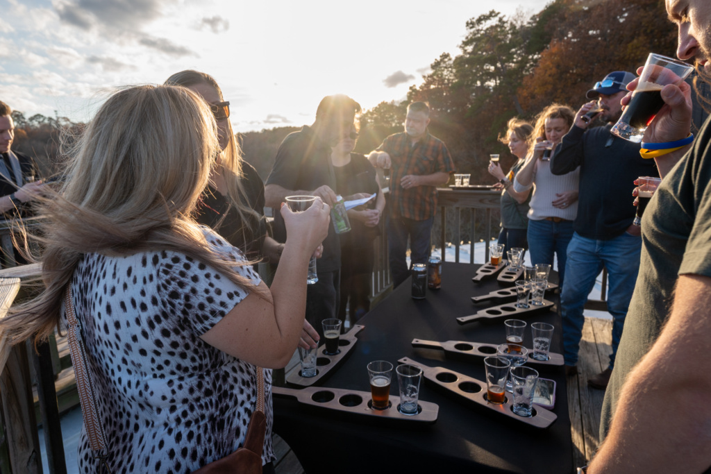 rooftop beer tasting
