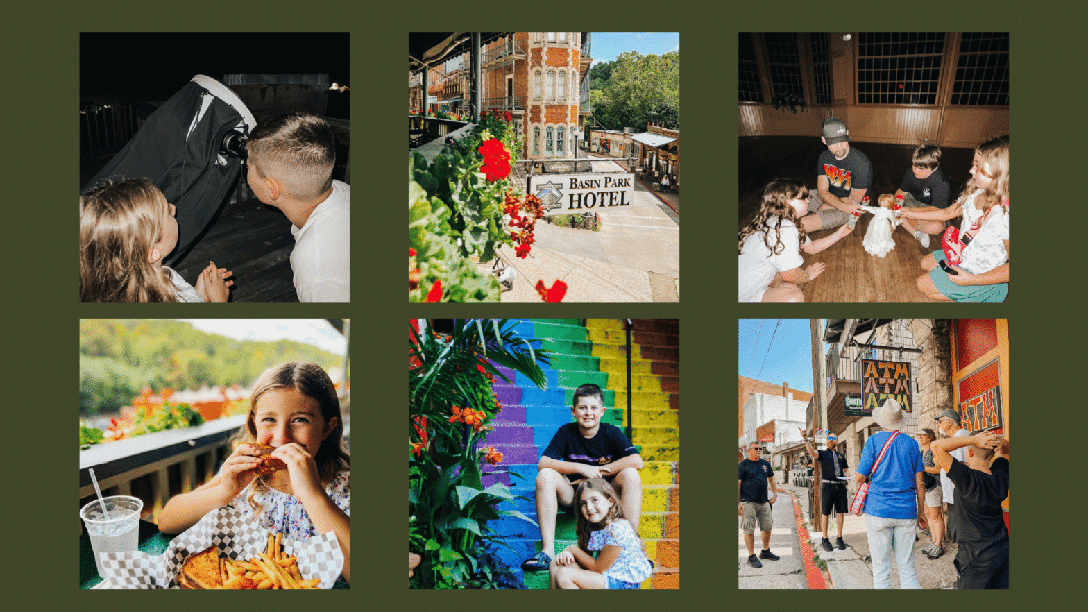 Eureka springs in summer vacation